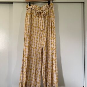 Palaka and Pua wide leg pants